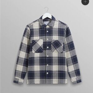 Wax London  Whiting - Navy Marine Beatnik Overshirt